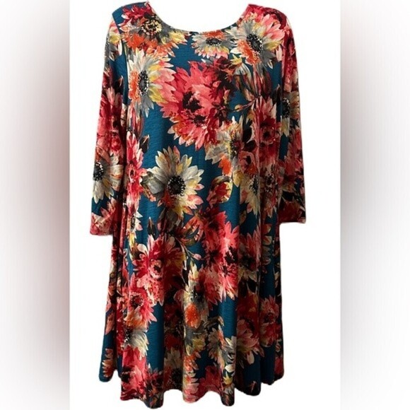 The‎ Gaudy Boutique Floral Dress Size Medium - Picture 3 of 15